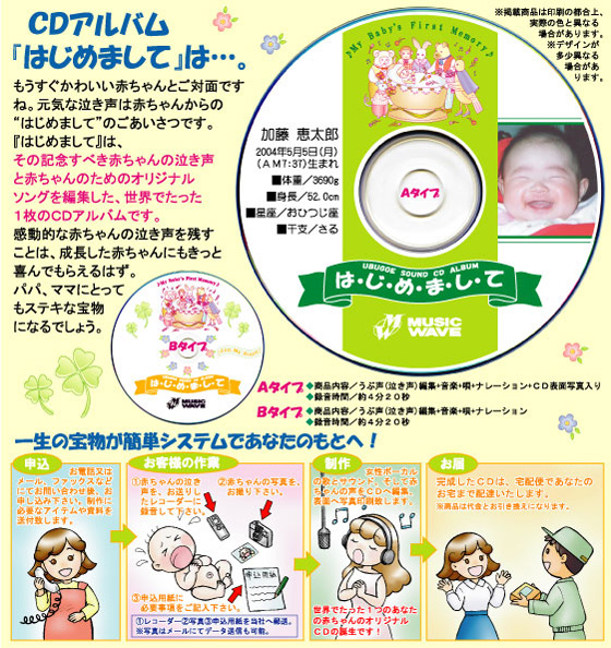 産声サウンドCD
「はじめまして」